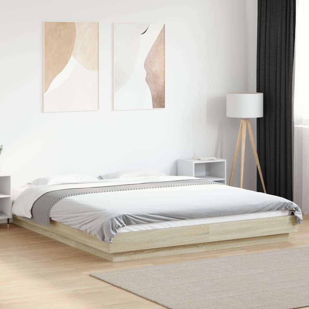 Bedframe Sonoma Oak 150x200cm King Size - Tyrell & Tyrell