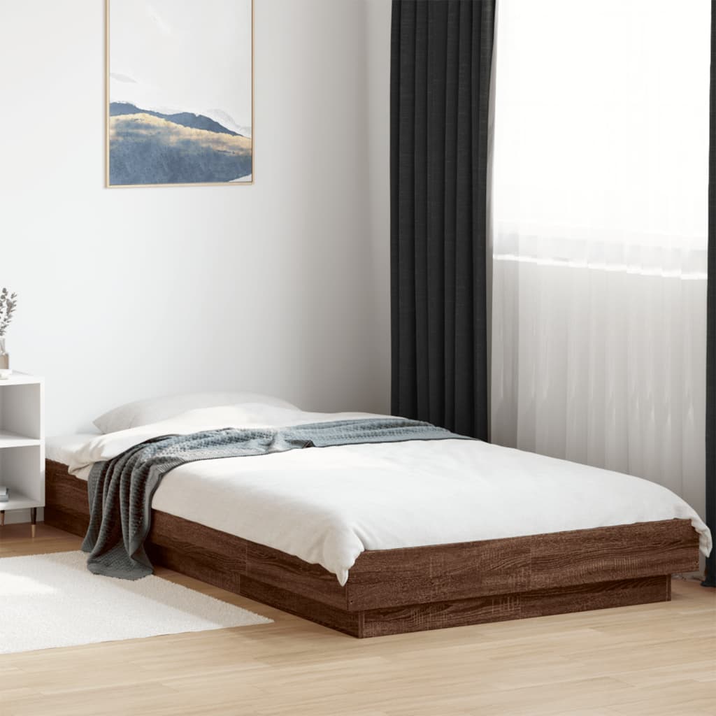 Bedframe Brown Oak 100x200cm - Merkel Designers