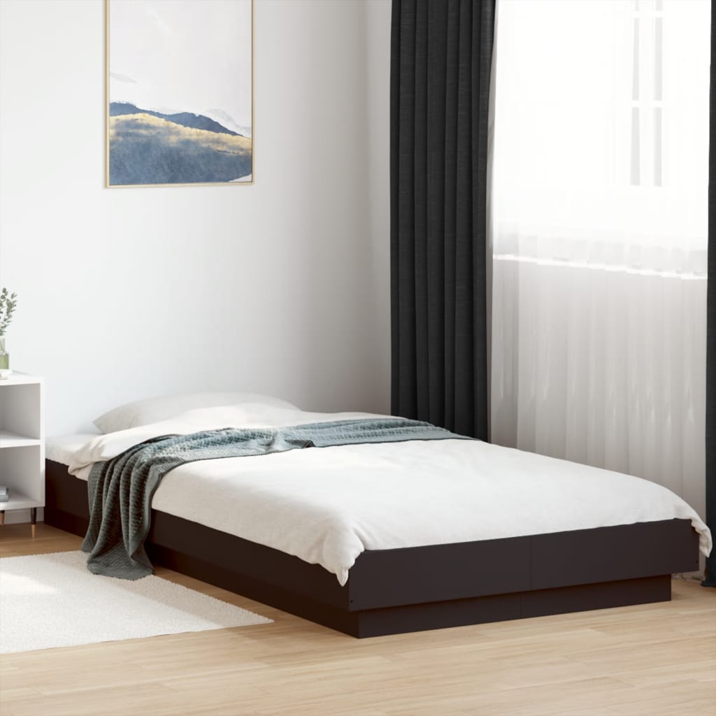 Bedframe Black 75x190cm Small Single - Casper Homes