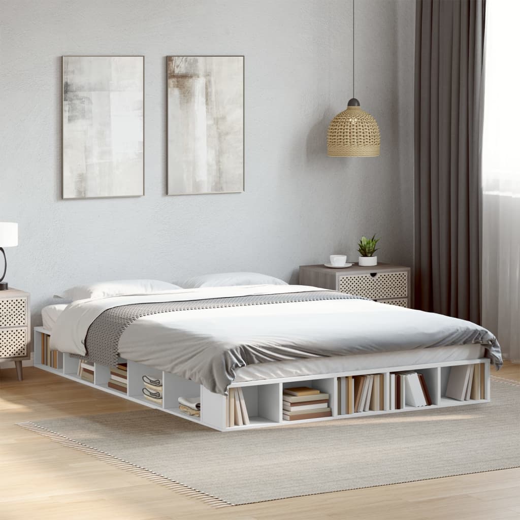 Bedframe White 160x200cm - Sid & Sam