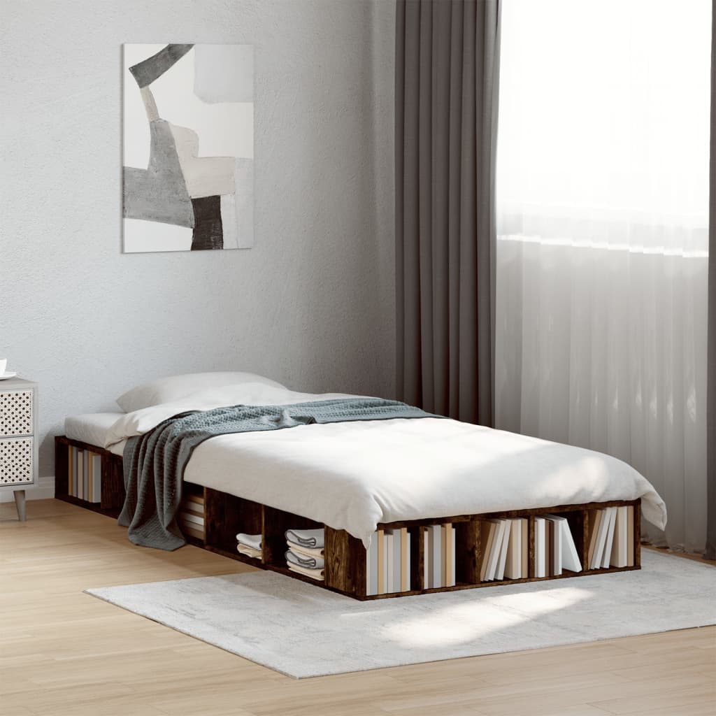 Bedframe Smoked Oak 90x200cm - Millennium Furniture