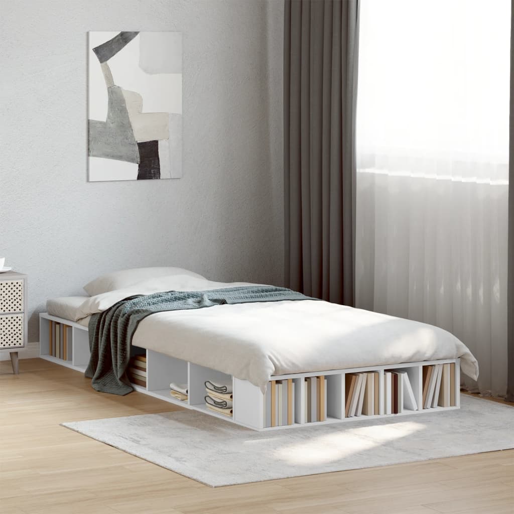 Bedframe White 90x190cm Single - Sid & Sam