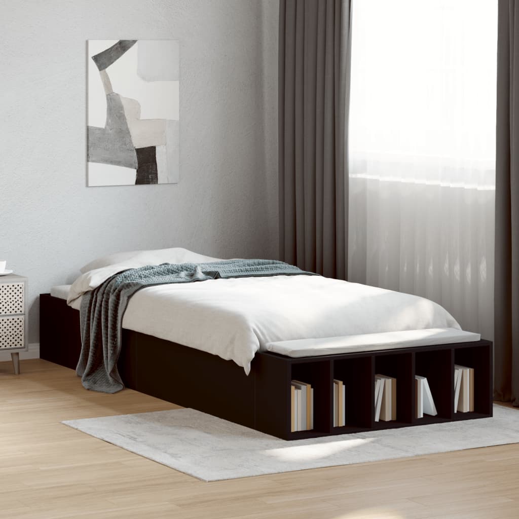 Bedframe Black 100x200cm - Unbeatable Bargains