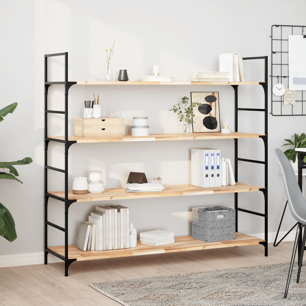 Floating Shelf 140x40x2 cm Untreated Solid Wood Acacia - Tyrell & Tyrell