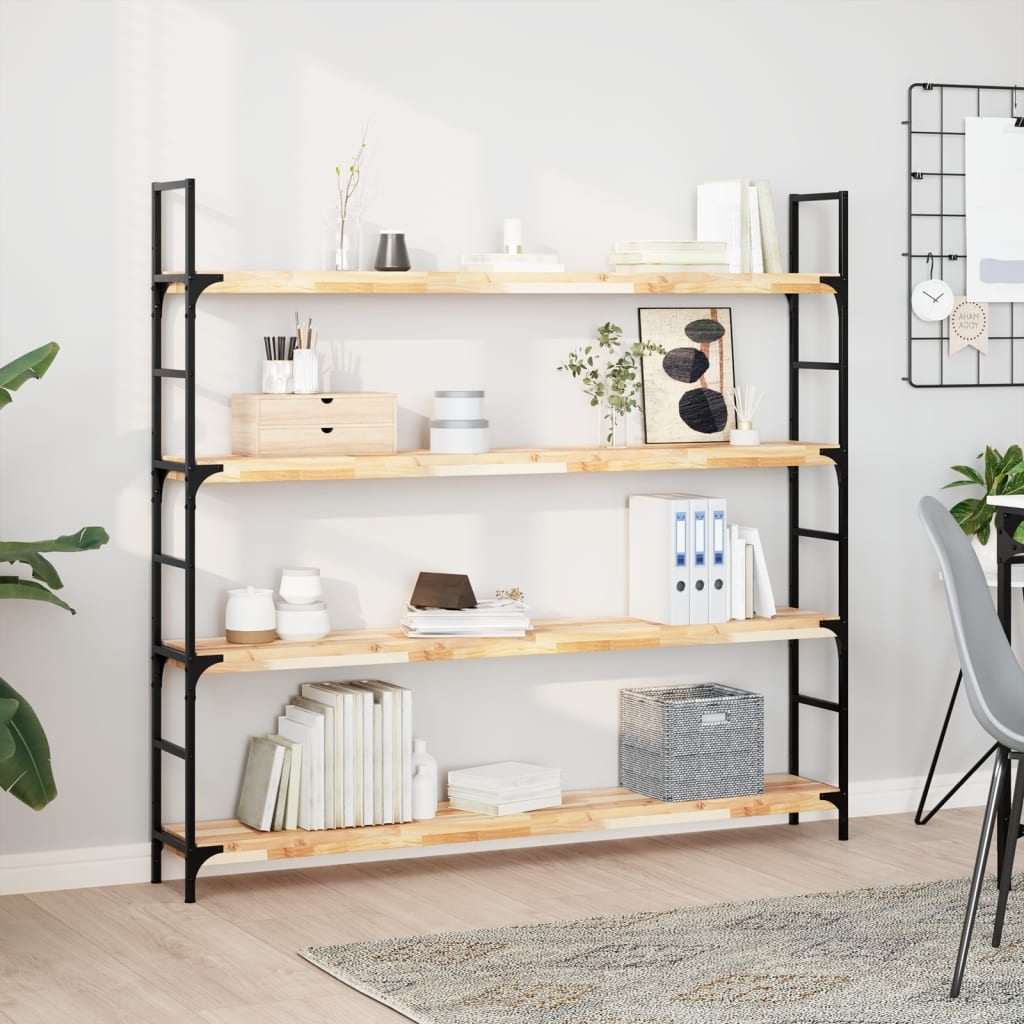 Floating Shelves 3 pcs 120x20x4 cm Untreated Solid Wood Acacia - All Things Good
