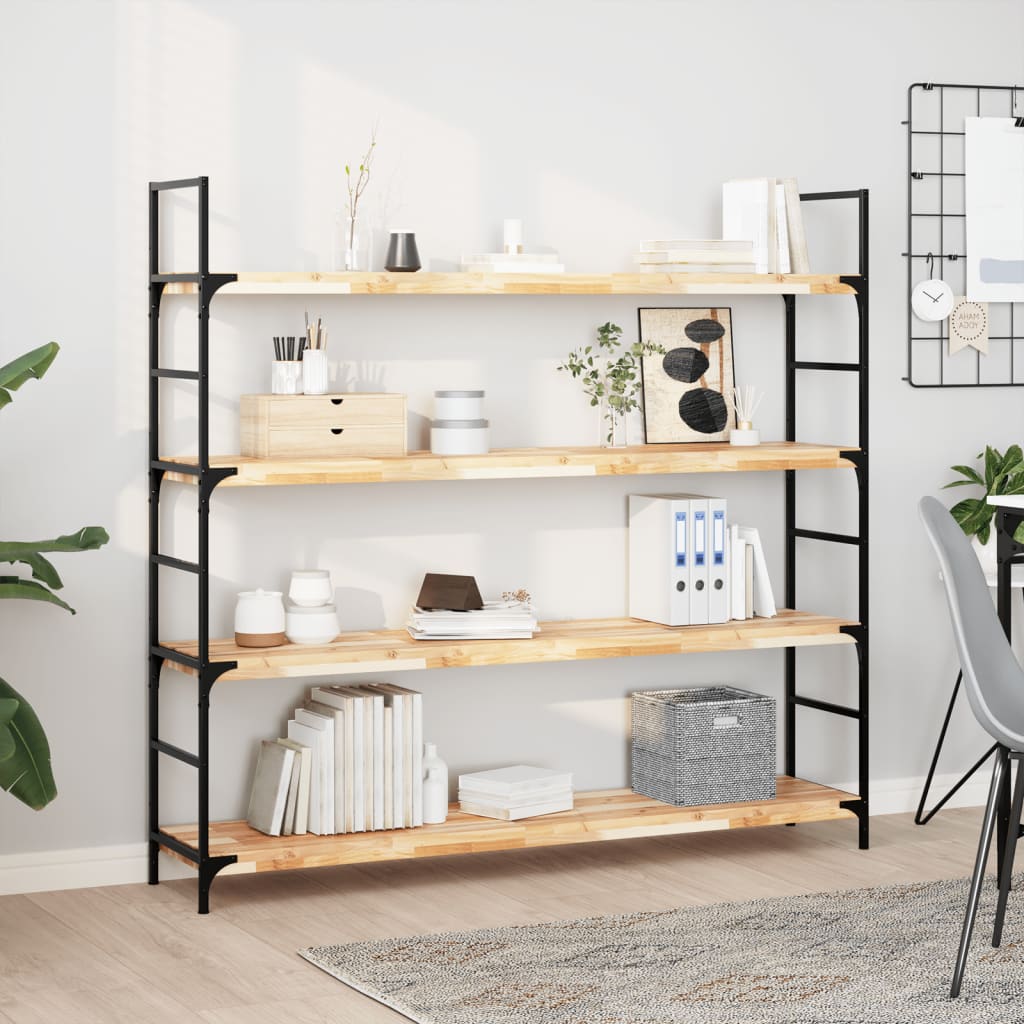 Floating Shelves 2 pcs 120x30x4 cm Untreated Solid Wood Acacia - All Things Good