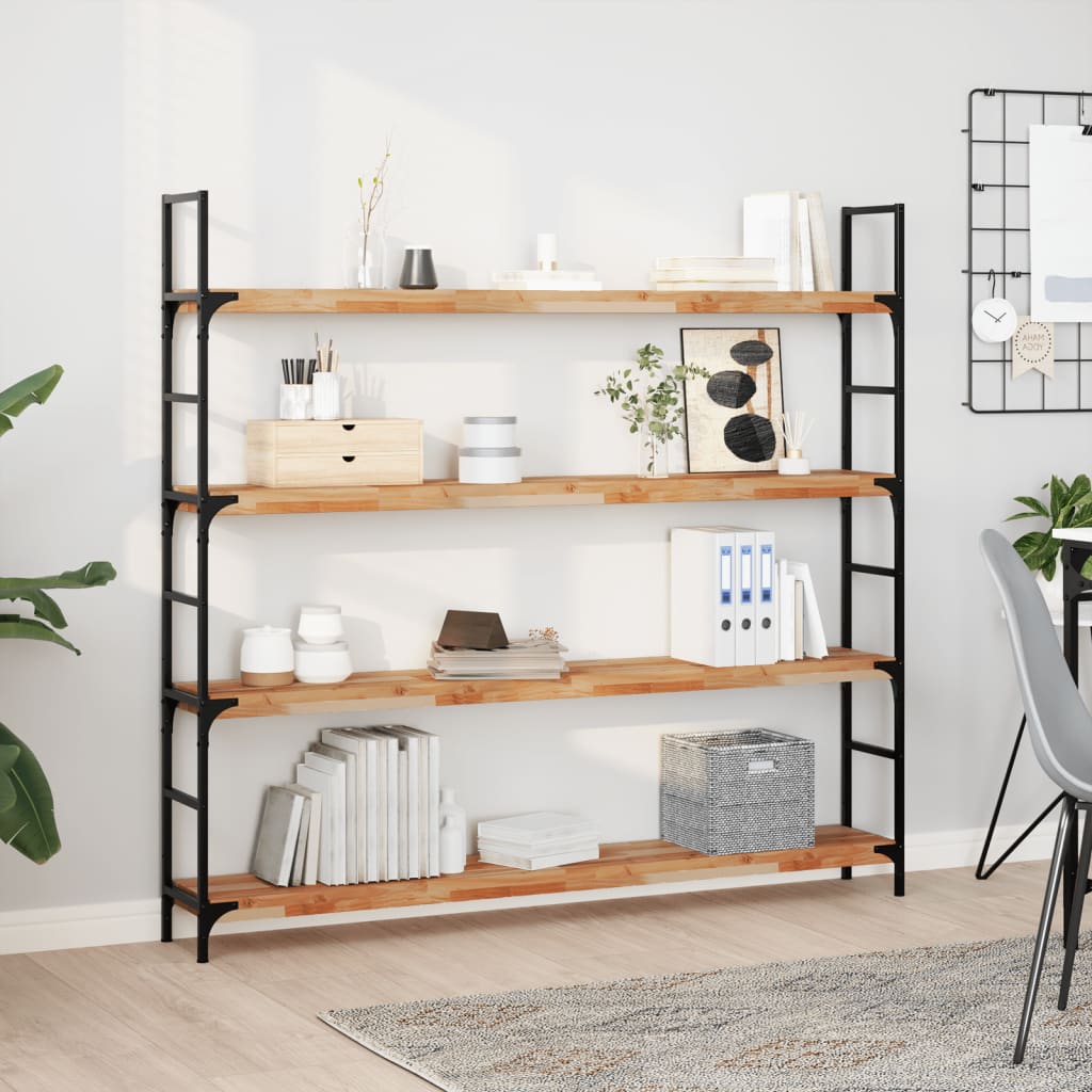 Floating Shelves 2 pcs 140x20x4 cm Oil Finished Solid Wood Acacia - All Things Good