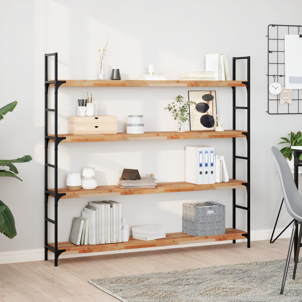 Floating Shelves 3 pcs 140x20x4 cm Oil Finished Solid Wood Acacia - All Things Good