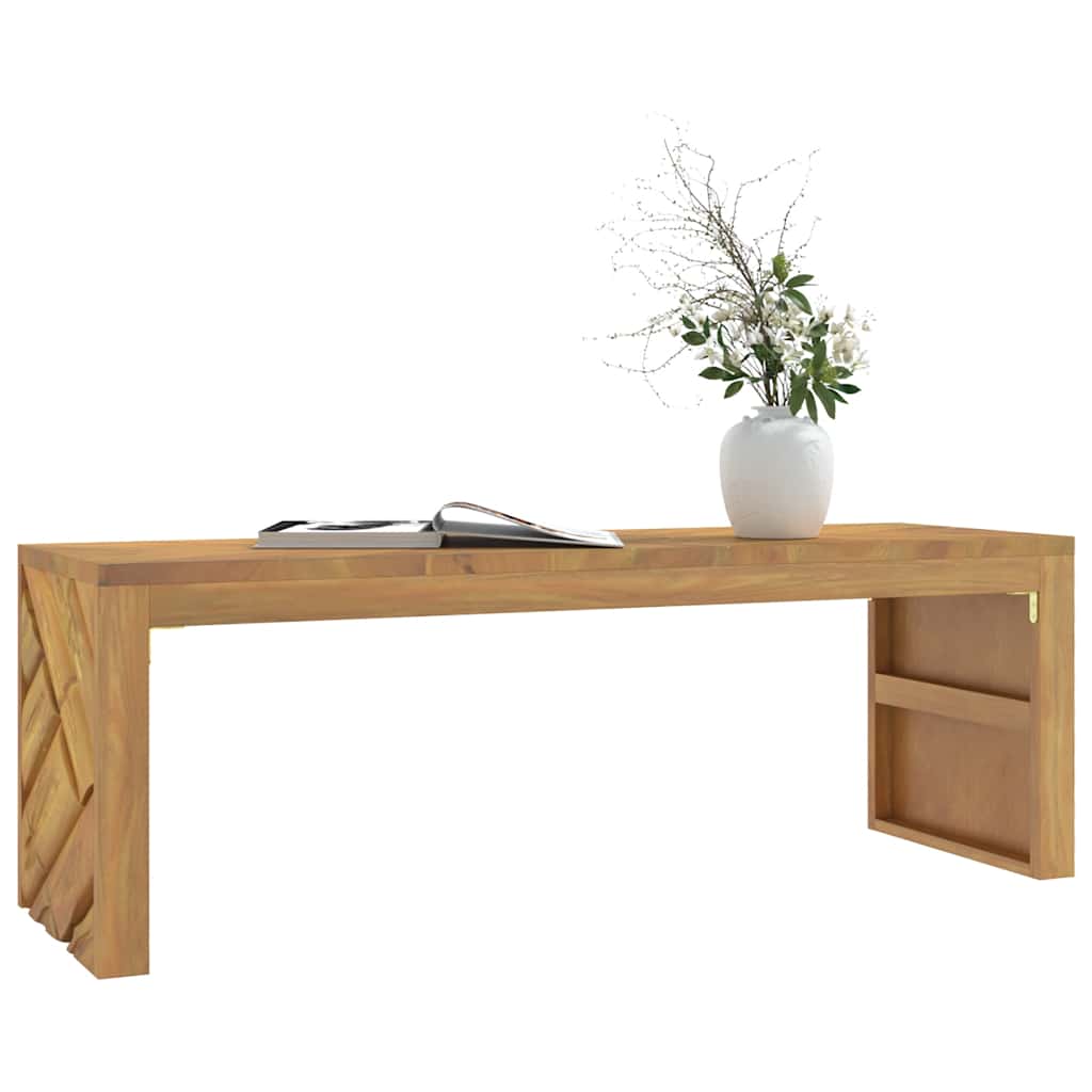 Coffee Table 110x35x38 cm Solid Wood Teak - Style and Chic