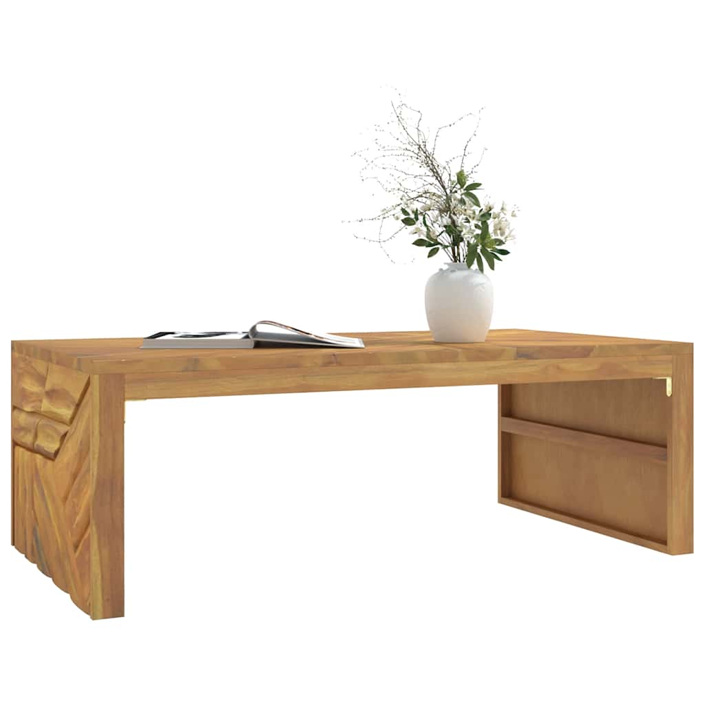 Coffee Table 110x60x38 cm Solid Wood Teak - Casper Homes