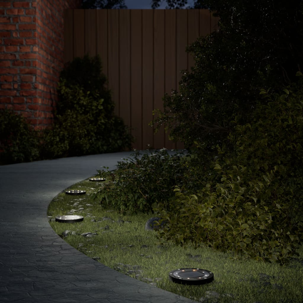 OSWOD Solar Ground Lights with Ground Spikes Outdoor 4 pcs Warm - White - Design Hut