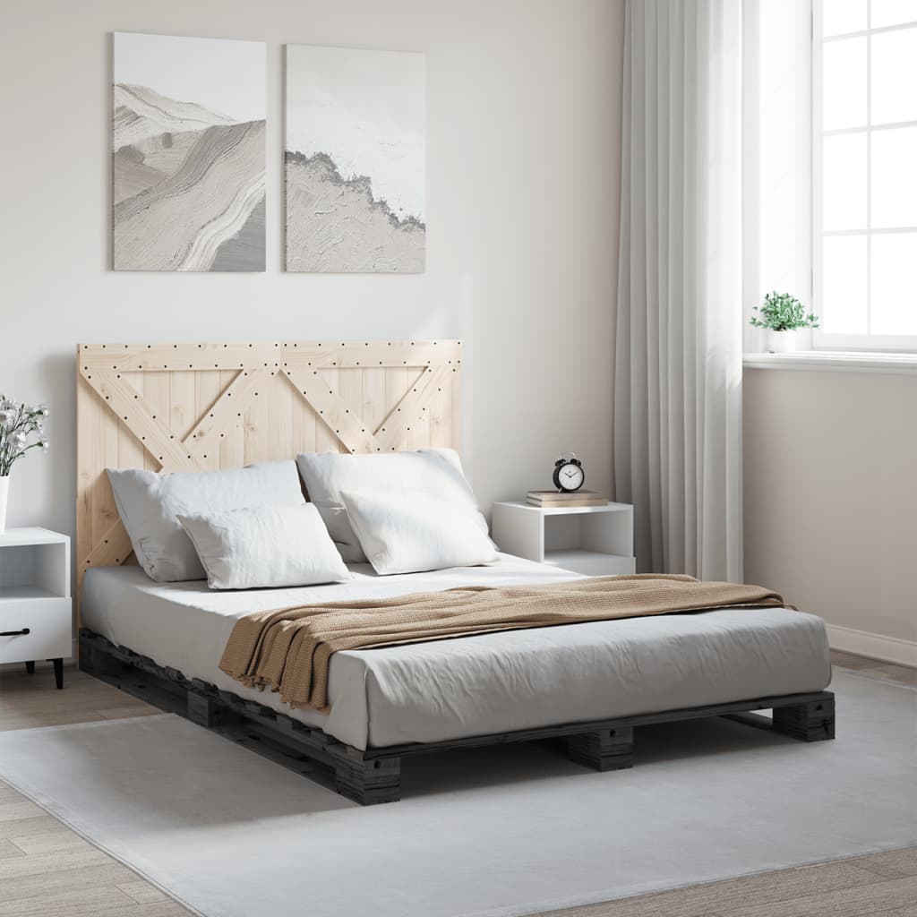 Bedframe Grey 160x200cm Solid Wood Pine - Discount Dealers