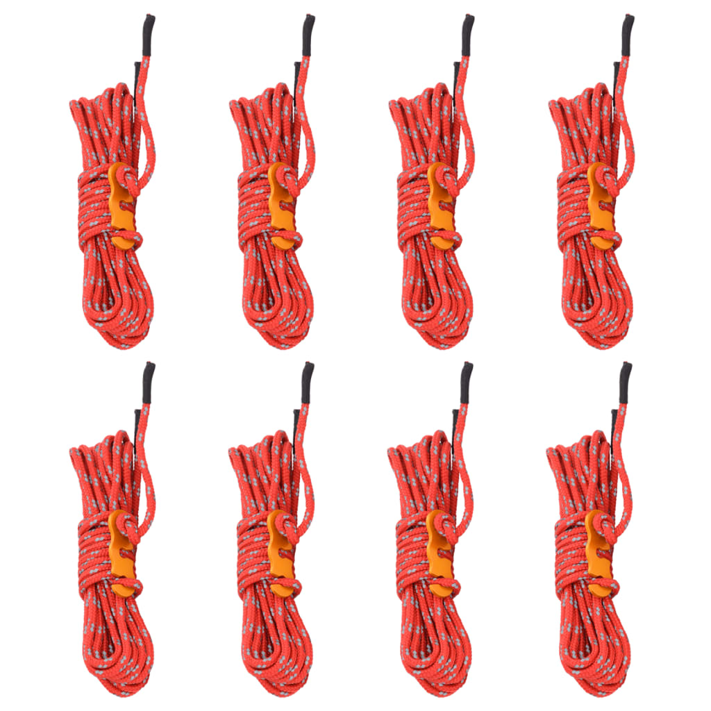 Tent Guy Ropes with Spanners Reflective 8 pcs 4 m 4 mm - vid-4008134 - Merkel Designers