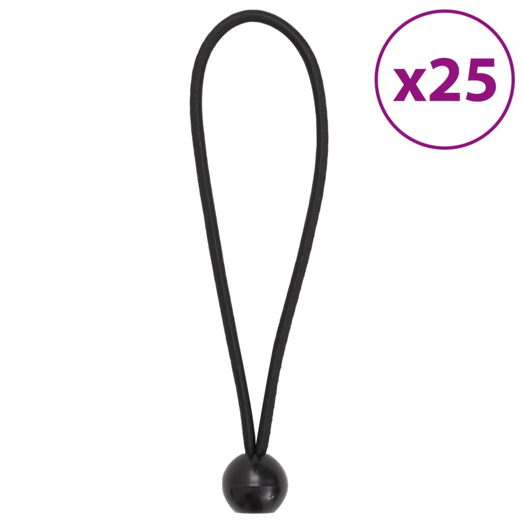 Bungee Cords with Balls 25 pcs 21 x 0.5 cm - Merkel Designers