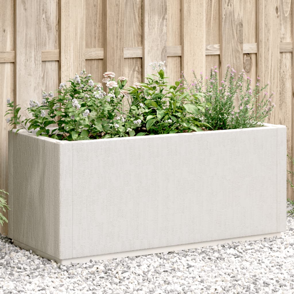 Garden Planter White 80x36x35 cm PP - Discount Dealers
