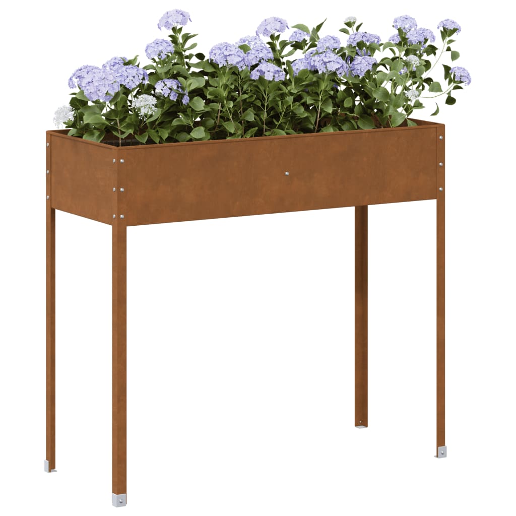 Garden Planter 100.5x40.5x90 cm Weathering Steel - Unbeatable Bargains
