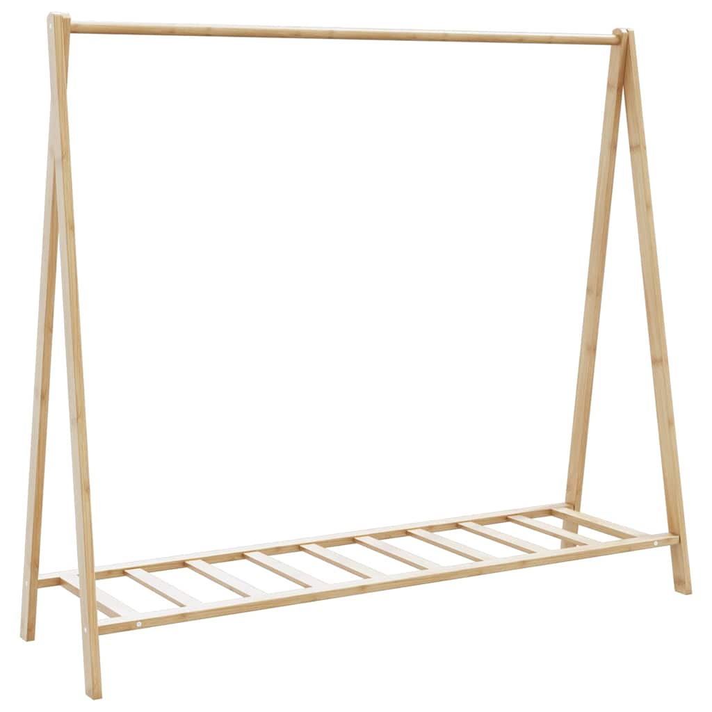 Clothes Rack with Shelves 106x34x102 cm Bamboo - Millennium Furniture