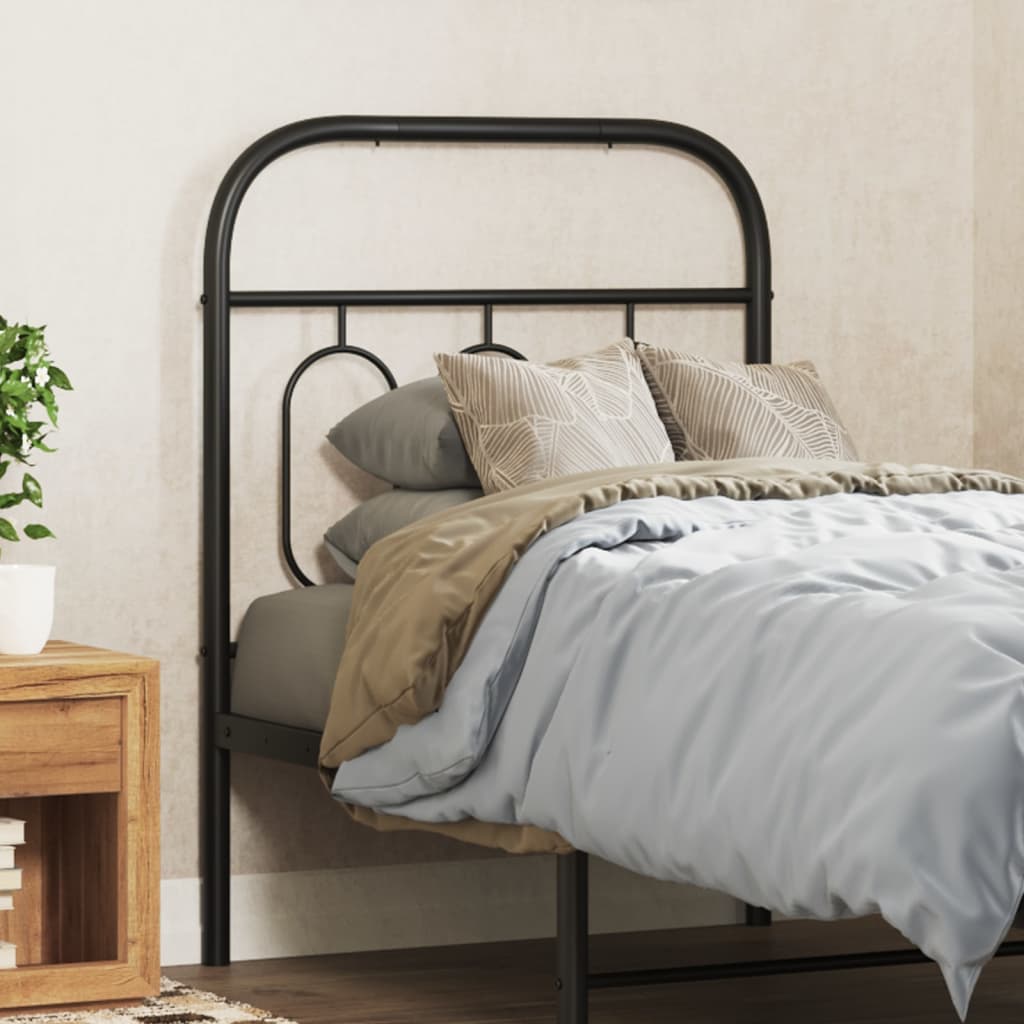 Metal Headboard Black 75 cm - Charlotte Dunes