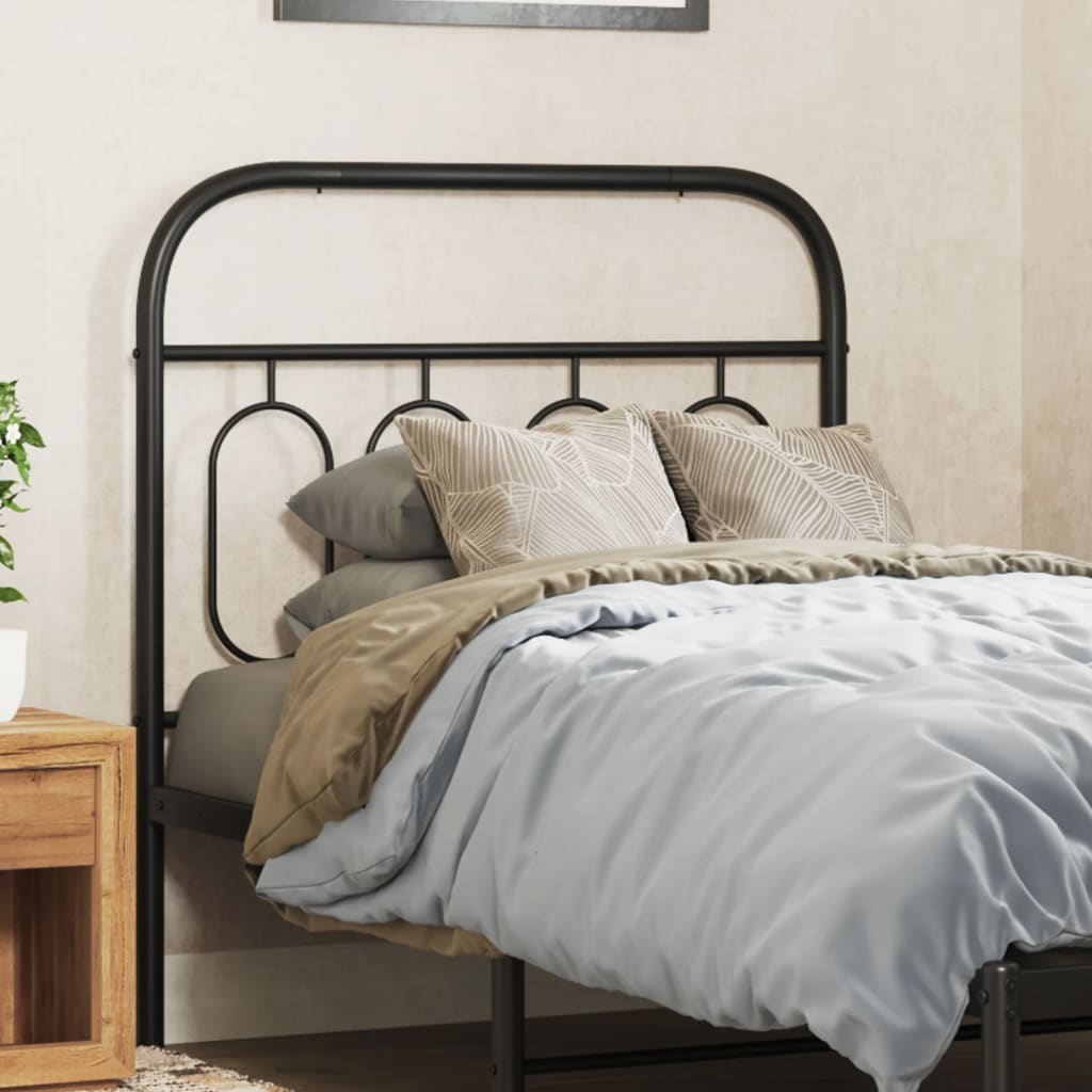 Metal Headboard Black 90 cm - Charlotte Dunes