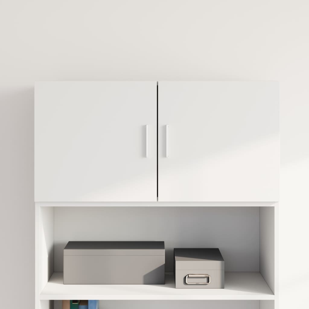 Wall Cabinet White 80x42.5x40 cm Engineered Wood - Design Hut