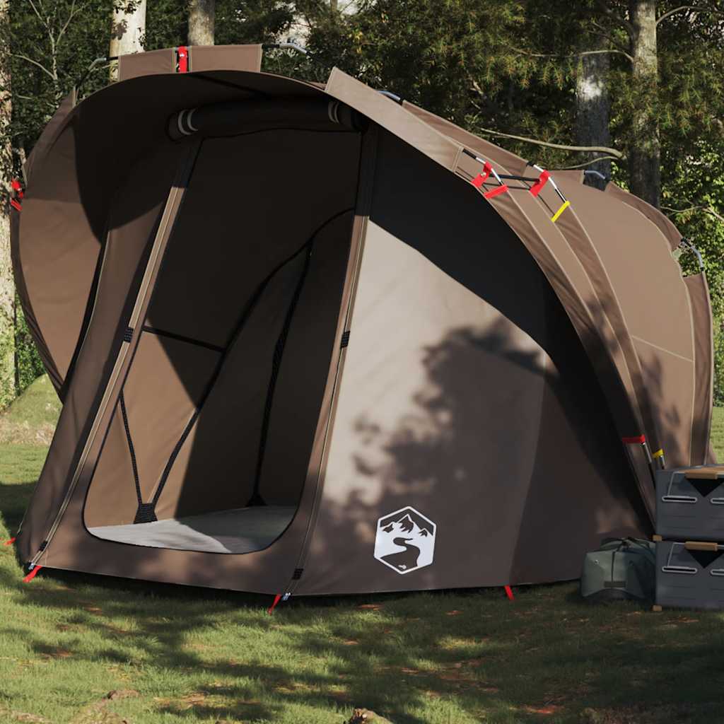 Fishing Tent 4-Person Brown Waterproof - Casper Homes