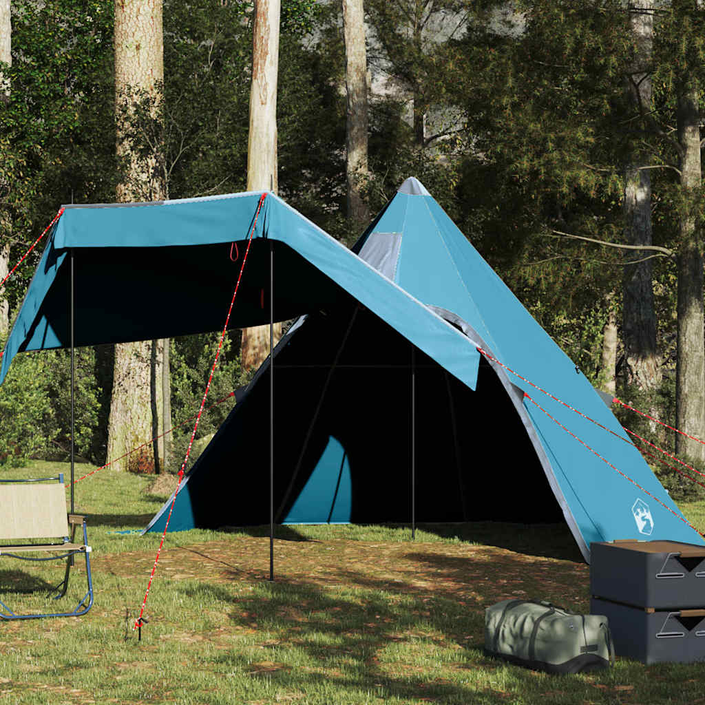 Camping Tent Tipi 5-Person Blue Waterproof - Charlotte Dunes