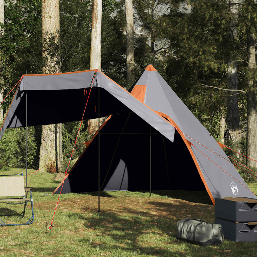 Camping Tent Tipi 5-Person Grey Waterproof - Charlotte Dunes