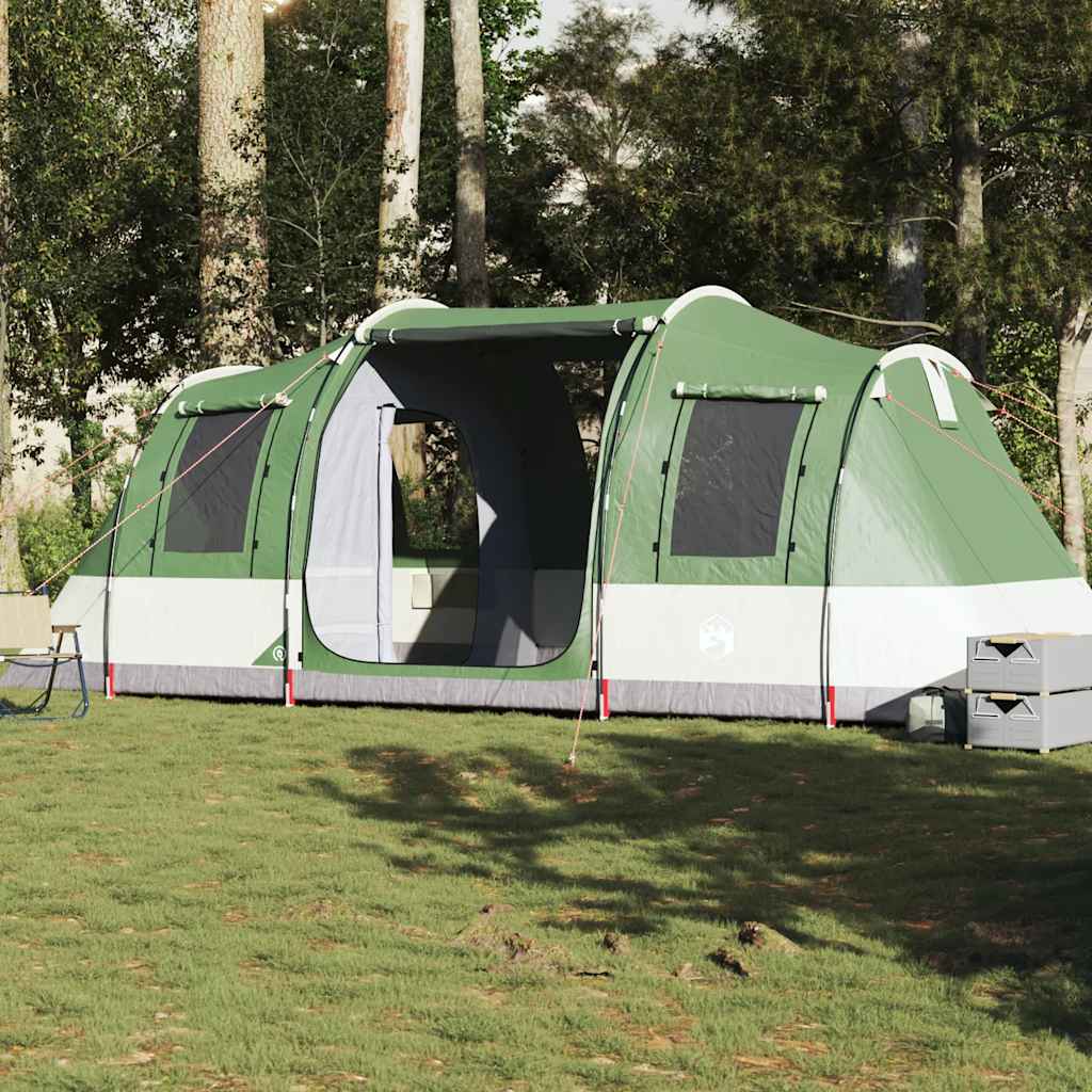 Camping Tent Tunnel 4-Person Green Waterproof - Merkel Designers