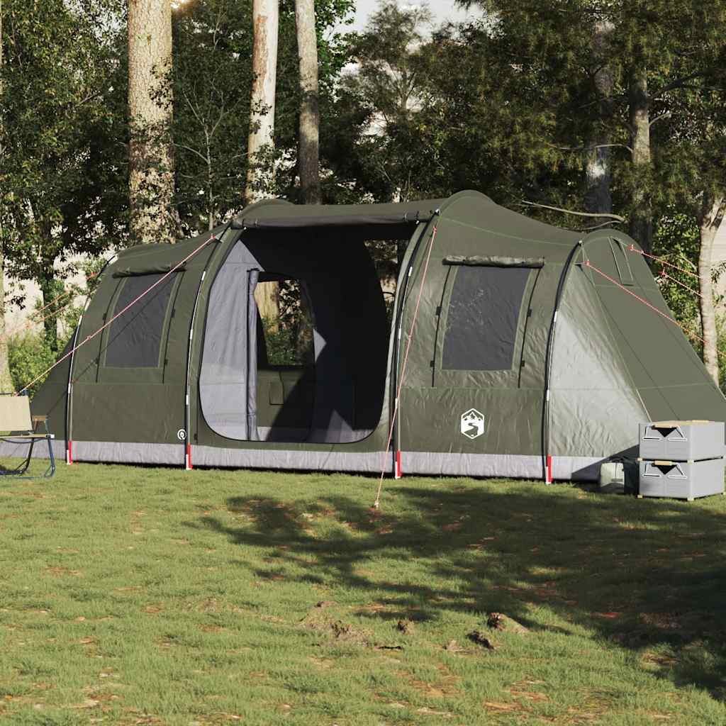 Camping Tent Tunnel 4-Person Olive Green Waterproof - Charlotte Dunes
