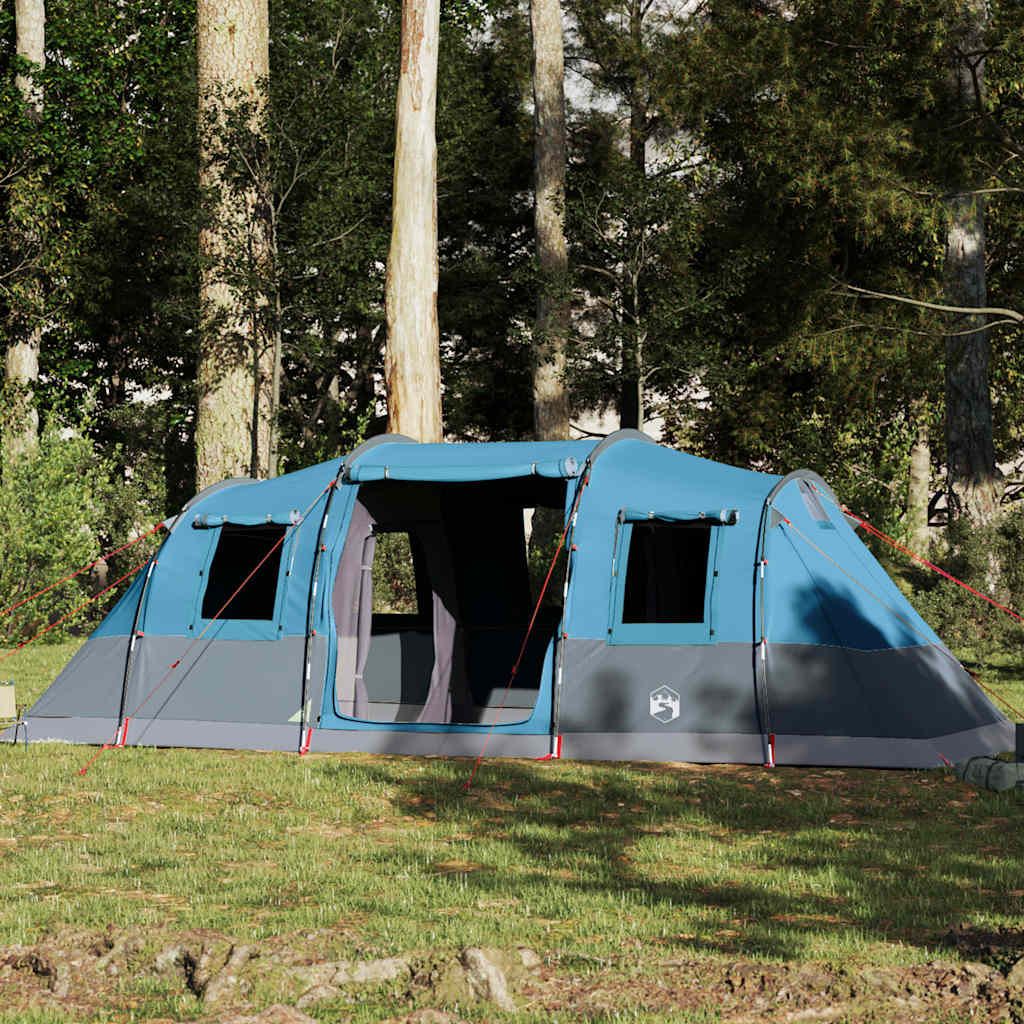 Family Tent Tunnel 6-Person Blue Waterproof - Charlotte Dunes