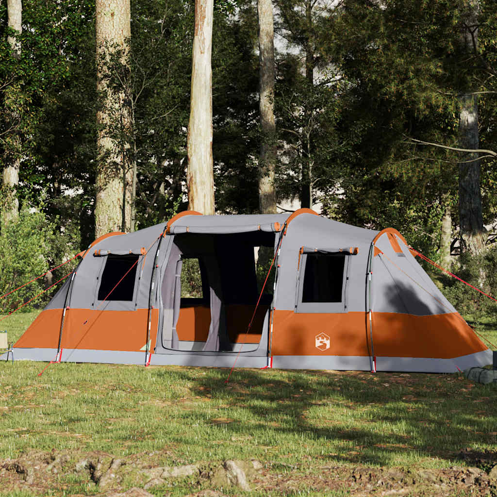 Family Tent Tunnel 6-Person Grey Waterproof - Charlotte Dunes