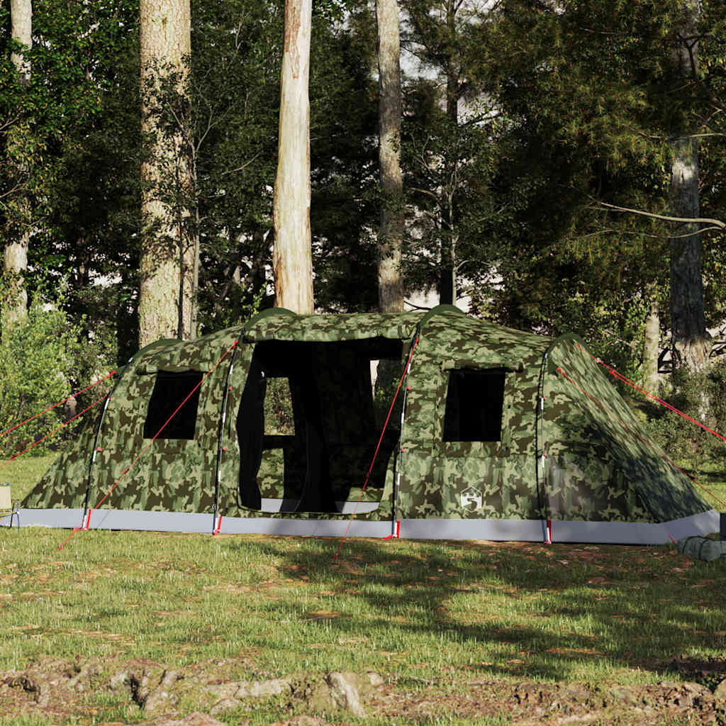 Family Tent Tunnel 6-Person Camouflage Waterproof - Charlotte Dunes
