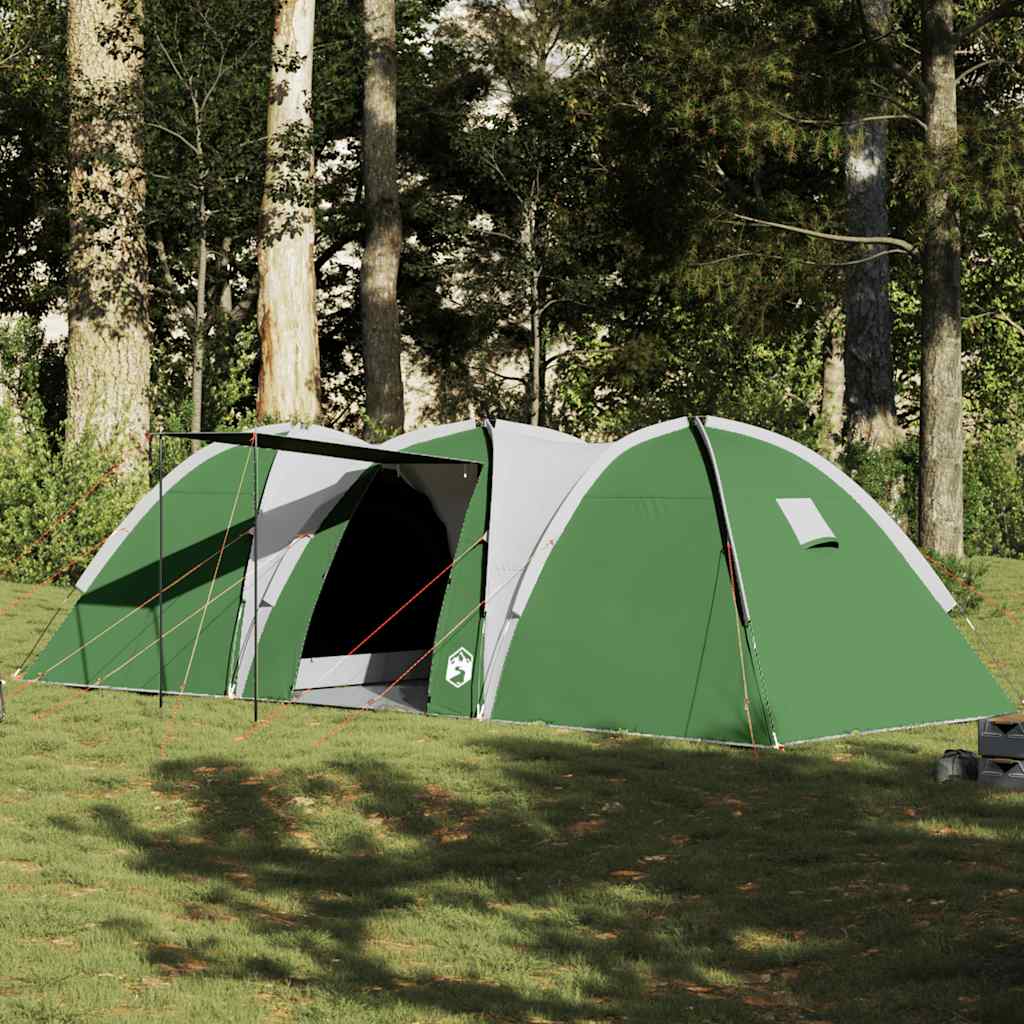 Family Tent Dome 8-Person Green Waterproof - Direct Imports