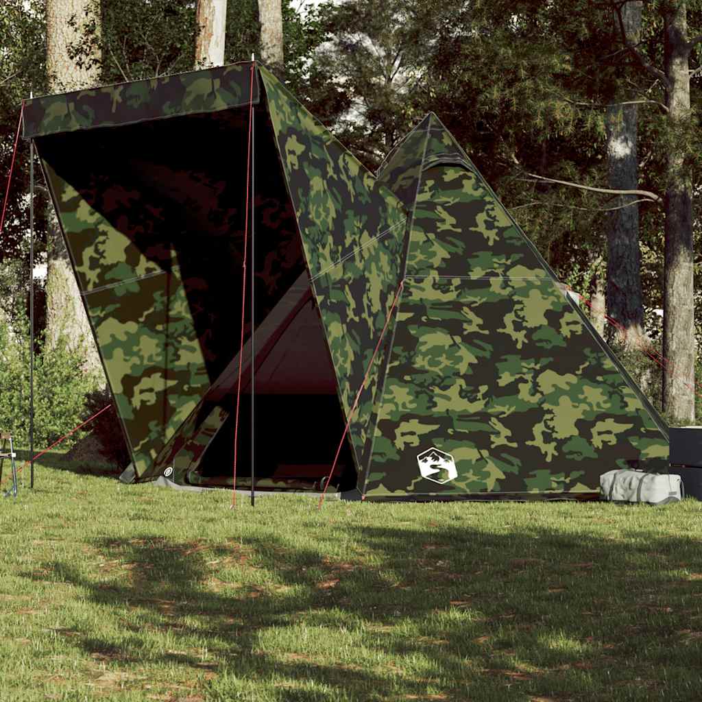 Family Tent Tipi 6-Person Camouflage Waterproof - Charlotte Dunes