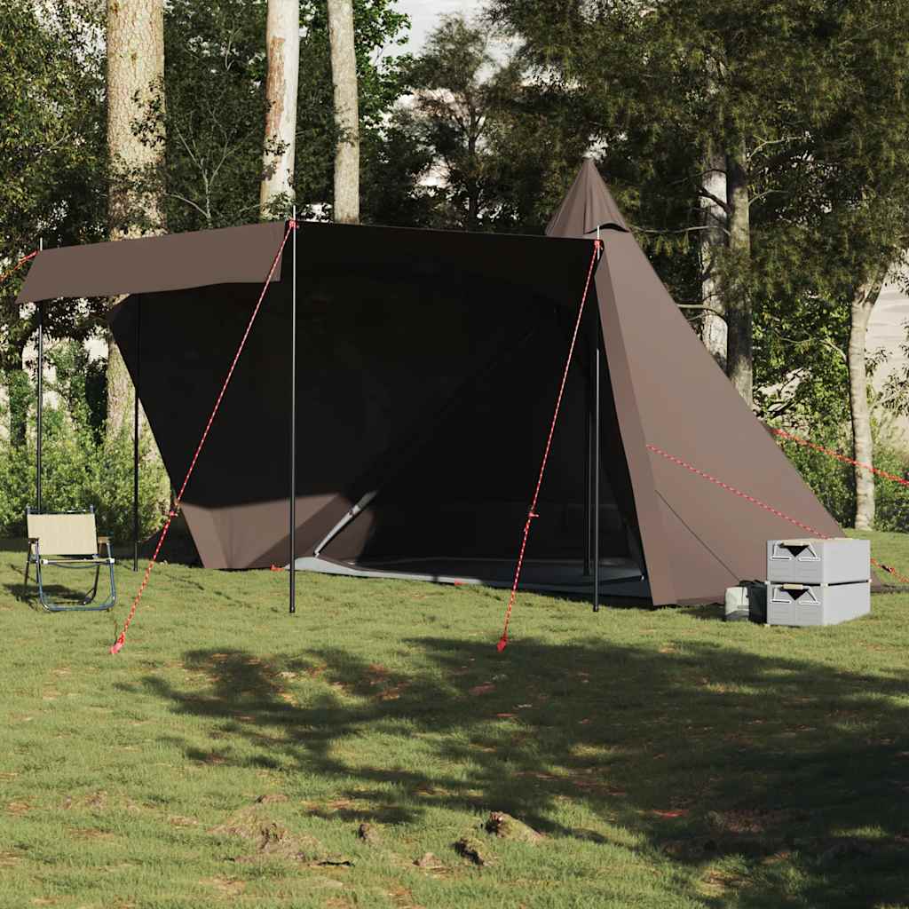Family Tent Tipi 6-Person Brown Waterproof - Tyrell & Tyrell