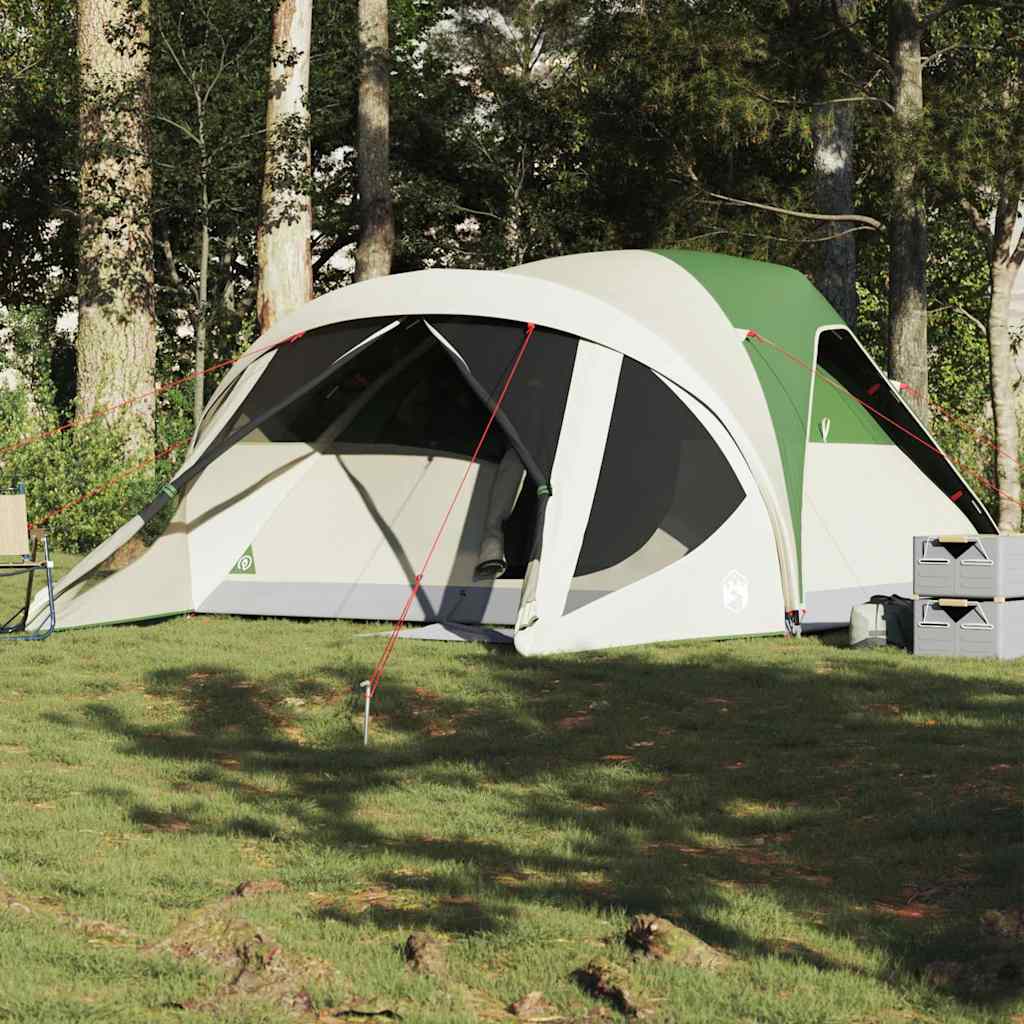 Family Tent Tunnel 6-Person Green Waterproof - All Things Good