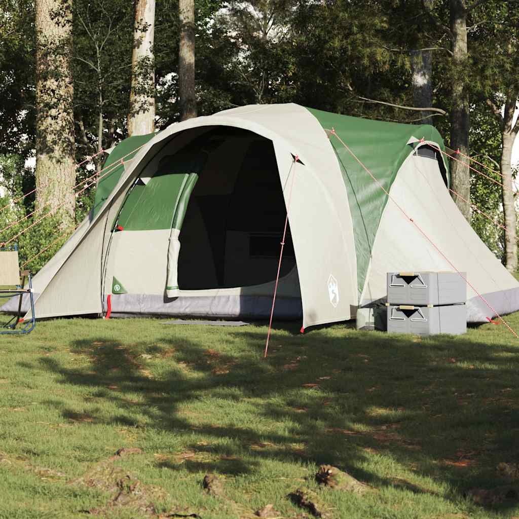 Family Tent Dome 6-Person Green Waterproof - vid-4009461 - Charlotte Dunes
