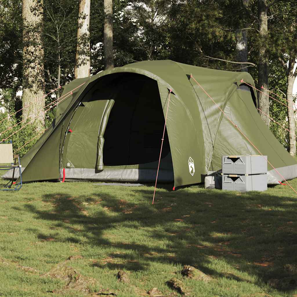 Family Tent Dome 6-Person Olive Green Waterproof - Charlotte Dunes
