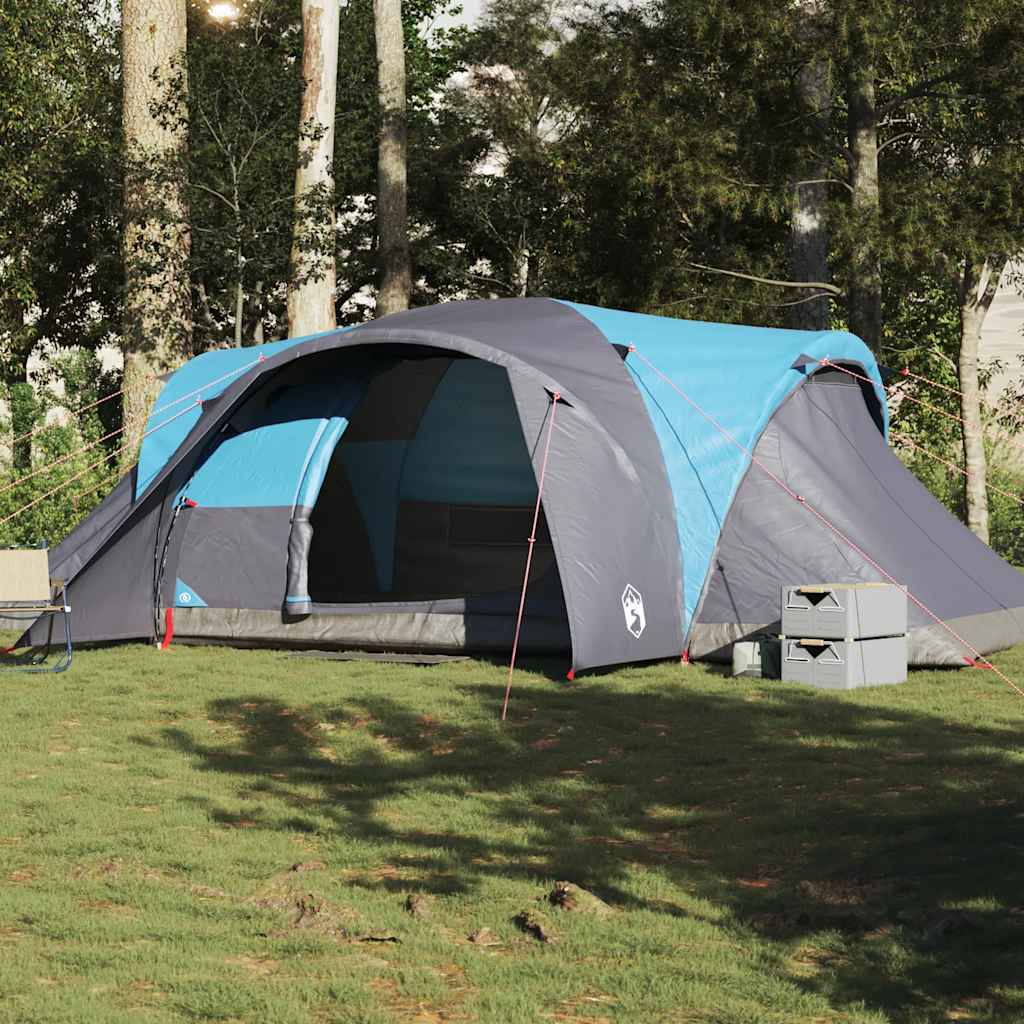 Family Tent Dome 6-Person Blue Waterproof - Merlin Deals