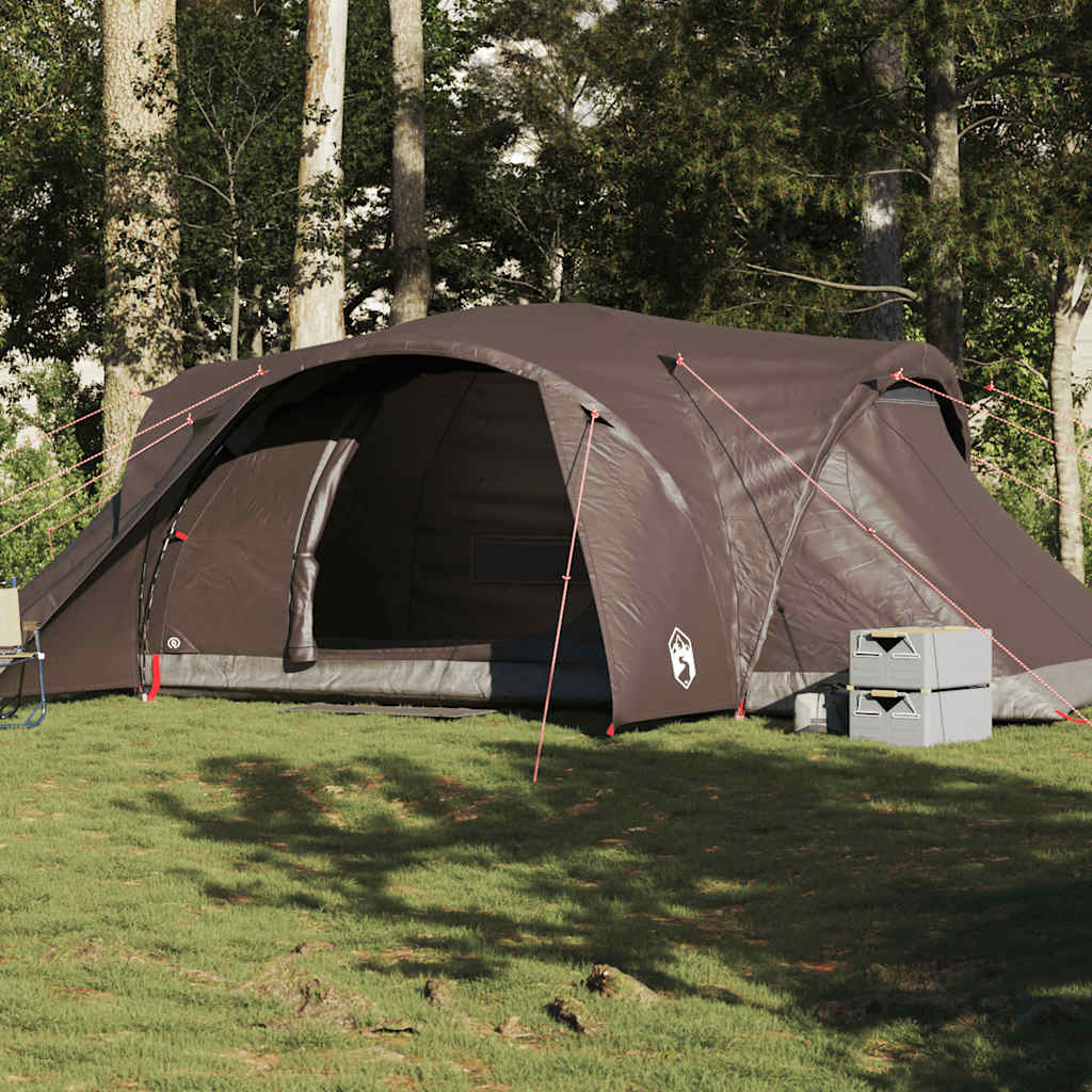 Family Tent Dome 6-Person Brown Waterproof - Sid & Sam