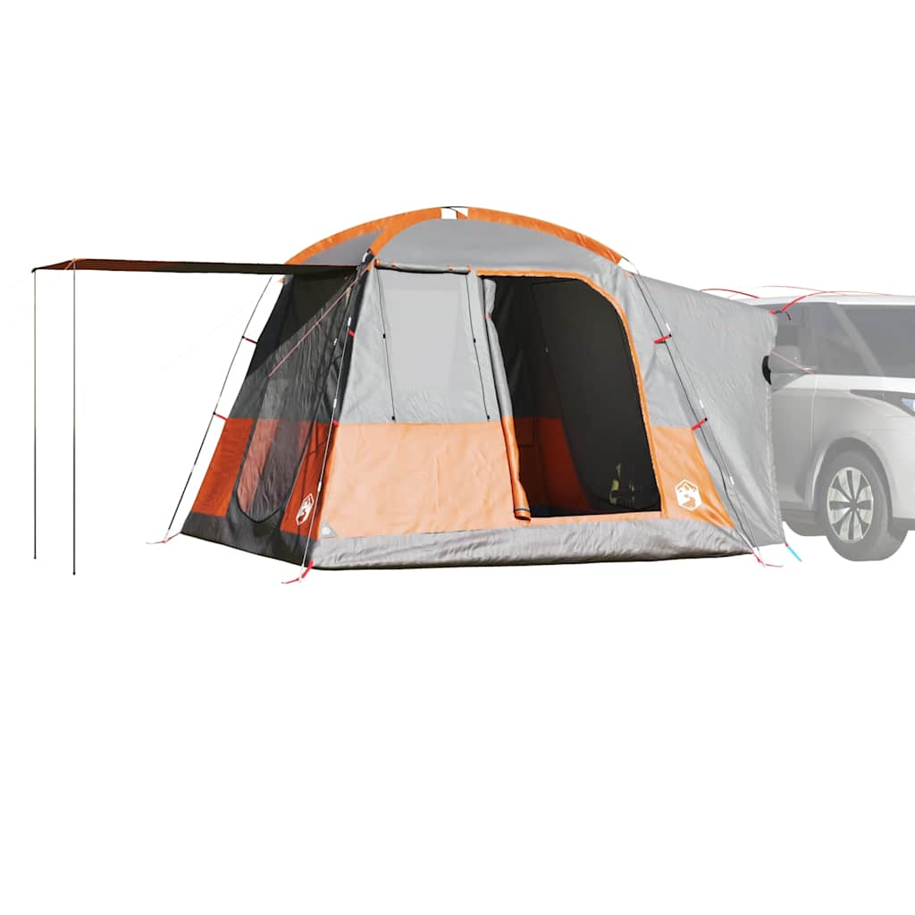 Car Tent 4-Person Grey and Orange Waterproof - vid-4009490 - Charlotte Dunes