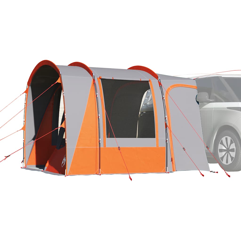 Car Tent 4-Person Grey and Orange Waterproof - Style and Chic