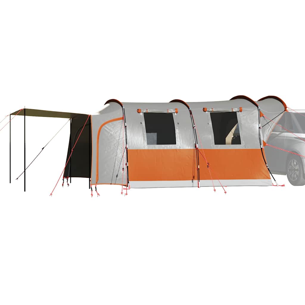 Car Tent 4-Person Grey and Orange Waterproof - The Home Maker