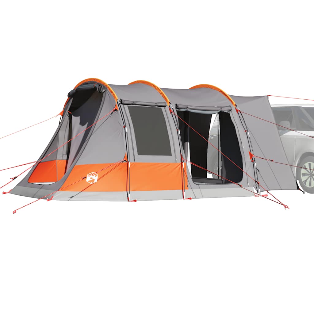 Car Tent 2-Person Grey and Orange Waterproof - Direct Imports