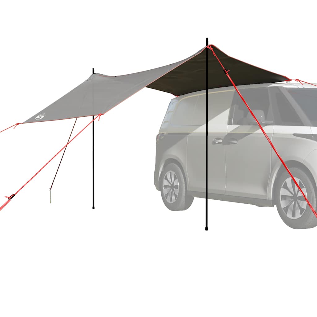 Car Tent Grey and Orange Waterproof - Decor Base