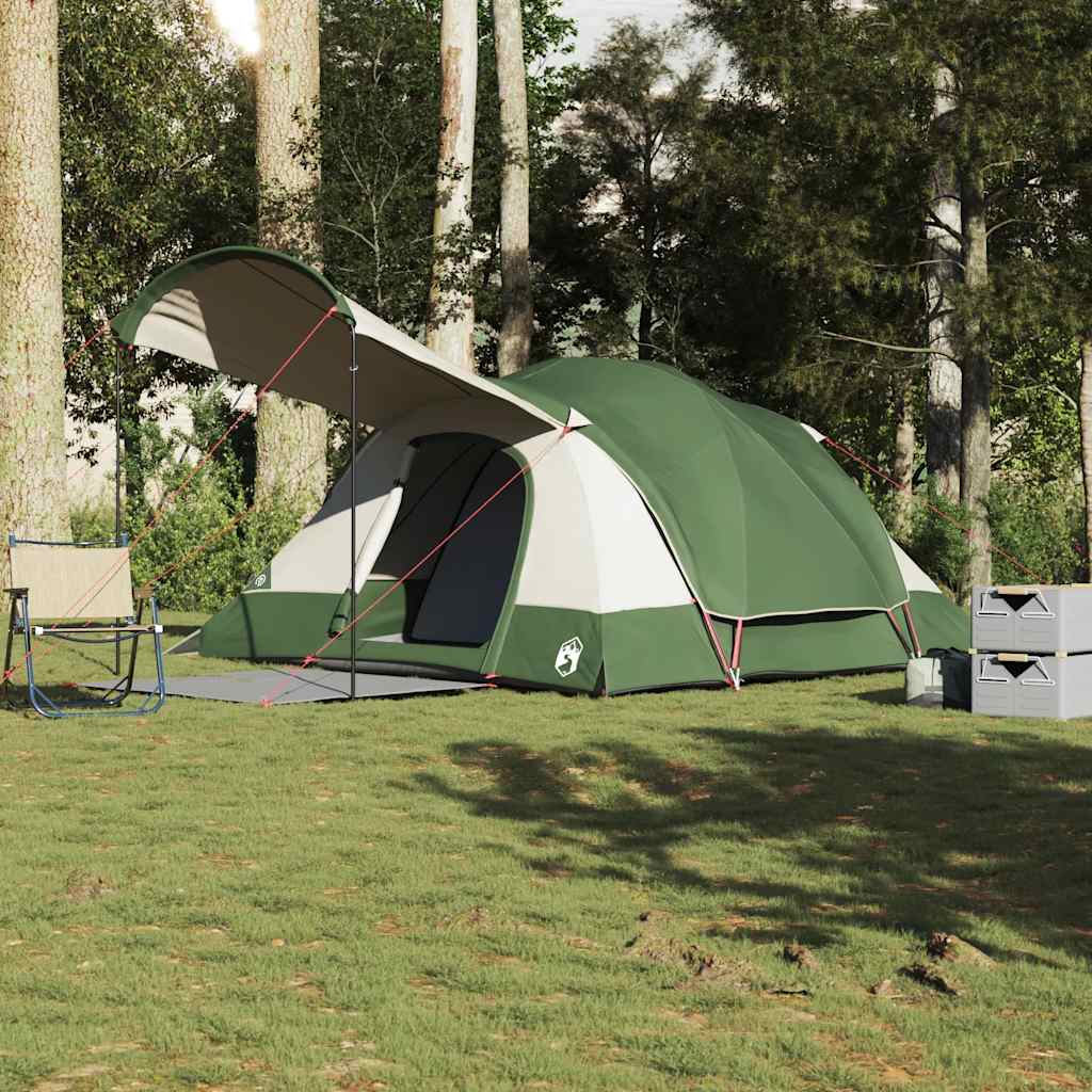Family Tent Tunnel 8-Person Green Waterproof - Direct Imports