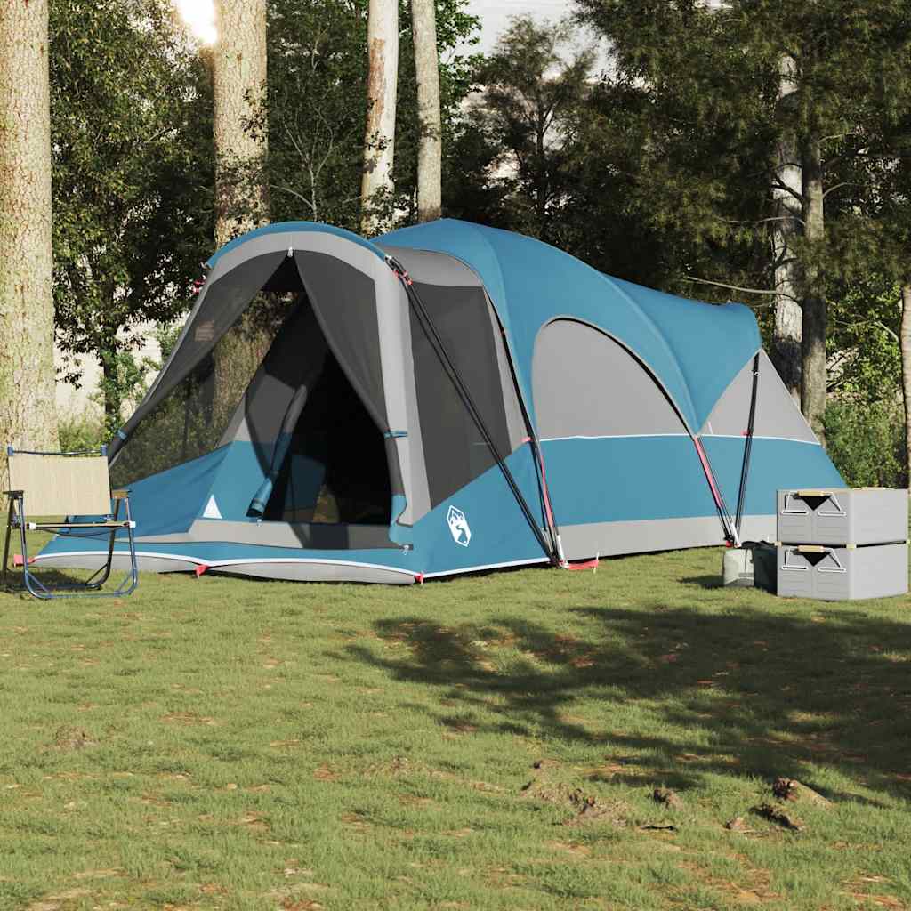 Family Tent Tunnel 8-Person Blue Waterproof - Merlin Deals