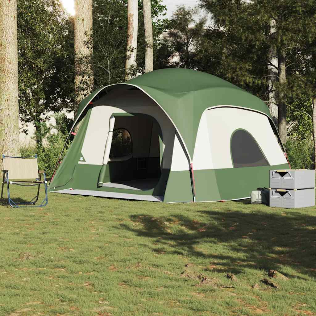 Family Tent Cabin 6-Person Green Waterproof - R and M Furniture