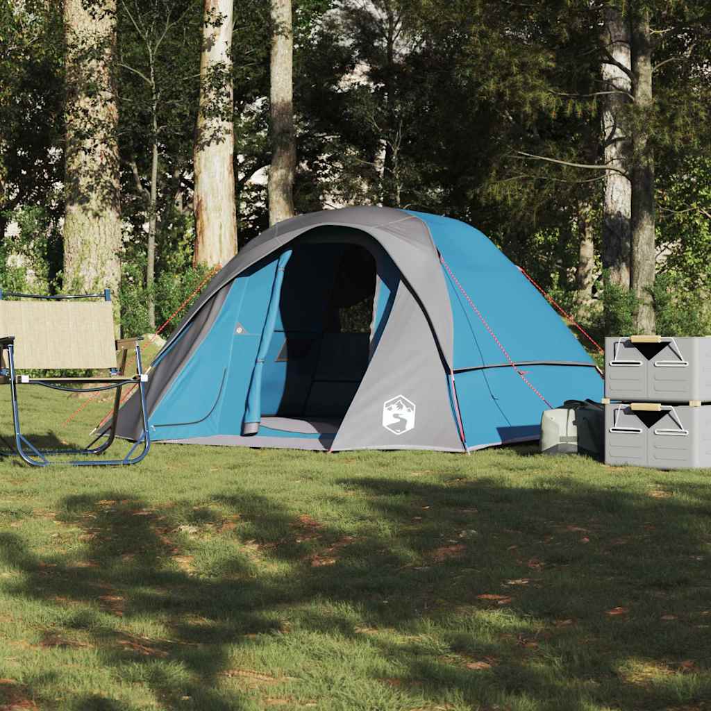 Family Tent Cabin 6-Person Blue Waterproof - Millennium Furniture
