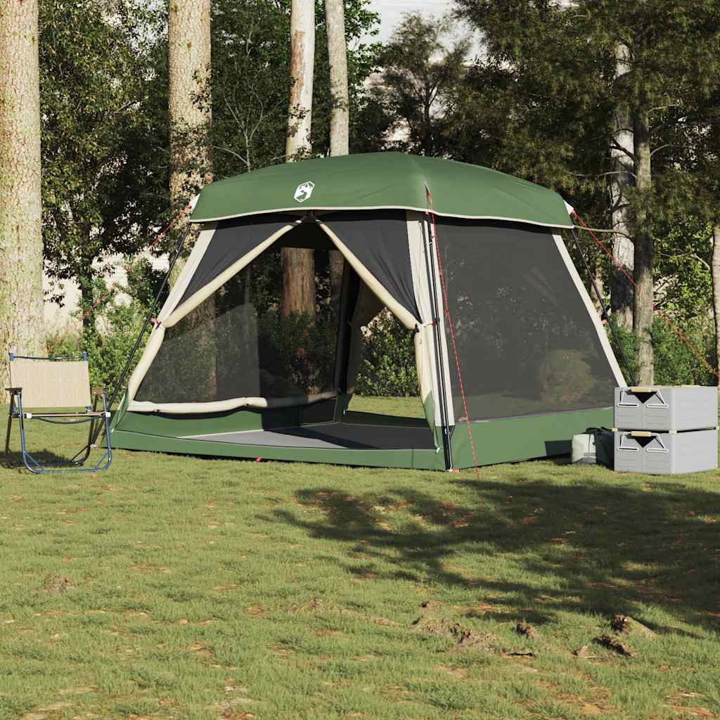 Family Tent Cabin 6-Person Green Waterproof - The Home Maker